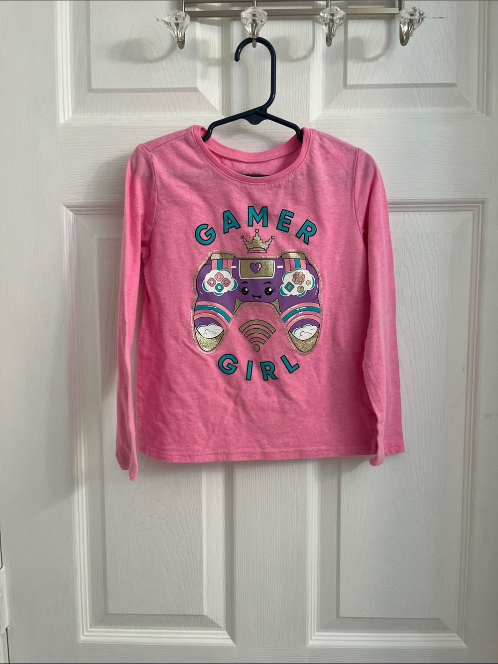 The Children's Place Pink Gamer Girl Long-Sleeve Tee